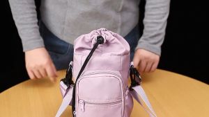 Water Bottle Crossbody Bag Insulated Oxford Cloth Phone Pocket Durable Outdoor Sports Hiking Camping