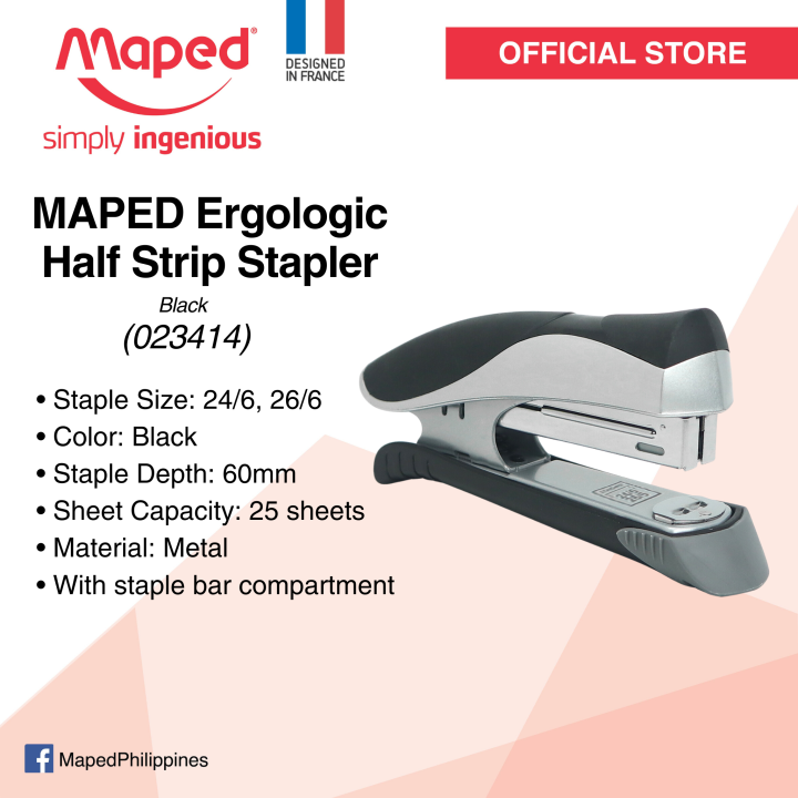 Stapler Maped Black 24/6 - 26/6 (8 Units) main image 1