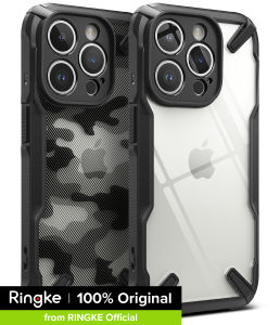 Ringke Fusion-X Compatible with iPhone 15 Pro Max Case Cover Transparent Hard Back Soft Flexible TPU Bumper Scratch Resistant Shockproof Protection