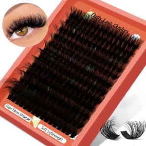 MACRAMEX 100D False Eyelashes 3D Volume Wispy Style DIY Lash Extension Kit Long Lasting Fluffy Clusters Fake Eyelash Makeup Enhancement