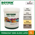 Boysen Color Series Permacoat Semi-Gloss Latex Chocolate Kiss B7588 Acrylic Latex Paint - 1L. 