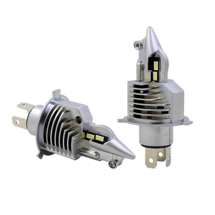 2pcs/lot Wireless H4 Led Bulb Car Led Headlight Bulb 30w 3800lm 6500k