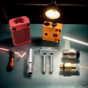 [COD] hegu 3D máy in accessriers CR10 hotend đùn Kit nhiệt khối vòi phun nóng thermistor cho cr10s ender3 V2 Ender 5