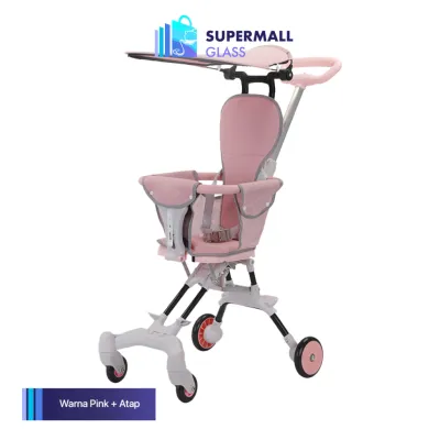 [LW] COD Stroller Baby Kereta Dorong Bayi Balita Magic Stroller Lipat Travelling Stroller Cabin Size