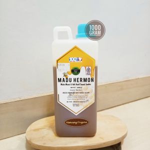 Madu Hermon - Madu Klanceng Trigona Raw Murni dan Organik 1000 gr (Sertifikat PIRT)
