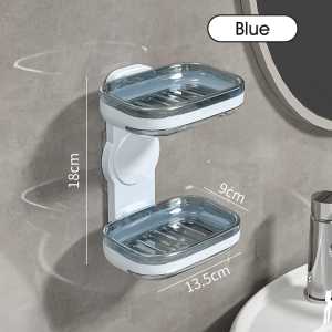 Bar Soap Box 2 Layer / Tempat Sabun Batangan 2 tingkat 2 in 1/ Kotak Sabun Batangan  W8212