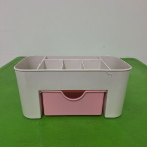 Organizer Kosmetik Multifungsi Warna Pastel dengan Desain Praktis - Tempat Penyimpanan Makeup & Perhiasan