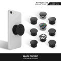 PopSockets Black PopGrip | ที่จับโทรศัพท์พรีเมี่ยม | ที่วางโทรศัพท์ที่ดีที่สุดและเหมือนกับที่ยึดแหวนโทรศัพท์ | รองรับการวางโทรศัพท์ตั้งโต๊ะและการติดตั้งโทรศัพท์ในรถยนต์ | ที่ยึดโทรศัพท์มือถือที่วางโทรศัพท์และที่จับโทรศัพท์เซลล์สำหรับทุกยี่ห้อ. 