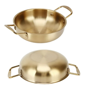 Korean Stainless Steel Ramen Pot Binaural Thicken Hot Pot Homs instant Noodle Pot KMV Trading