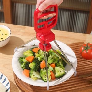 KAWAII BOX Non-Slip Hot Dish Clip Stainless Steel Heat-Resistant Pot Gripper Gripper Tool Sturdy Kitchen Tongs Kitchen Use
