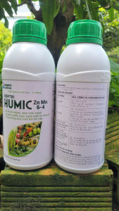 [THIEN THINH SHOP] Phân bón lá HUMIC Zn Mn 6-4 chai 1 lít ra rễ đẻ nhánh xanh lá giải độc phèn hữu cơ cho cây trồng