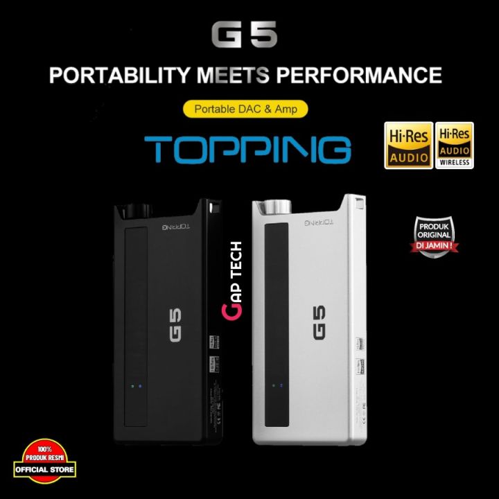 Topping G5 / G 5 Portable Hi-Res Headphone DAC Amplifier / DAC AMP ...