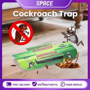 10Pcs Cockroach Killer Trap Non-Toxic Cockroach Bait House Cockroach Killing Trap Sticky Cockroach Repeller Hotel for Roach Ants Spiders Bugs Beetles Crickets Home Household Supplies Pest Control Accessories