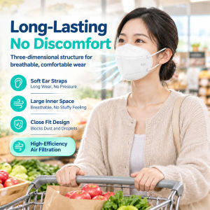 Disposable Dust Mask Breathable Earloop Face Mask Lightweight Dust Protection Comfortable Single Use Daily Face Masks Outdoor