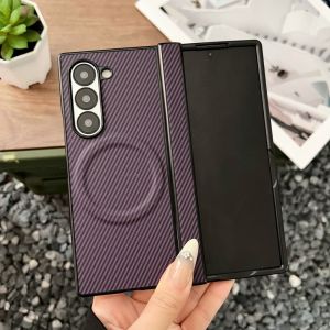 For Samsung Galaxy Z Fold 8 Ultra Case Hard carbon fiber MagSafe Protective Back Cover For Samsung Z Fold 8 7 6 5 Shell