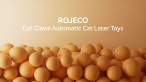 ROJECO Automatic Cat Toy Interactive Intelligent Toys LED Motion ActivateIndoor Handheld Wireless Cat Toy Accessories