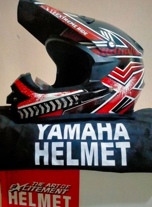 Helm trail helmet cross merk Yamaha model extreme ride Full face - Main Image