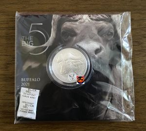 2021 Silver African 1 oz Big Five Series - Buffalo .999 Coin