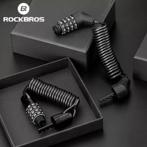 ROCKBROS ล็อคจักรยาน Anti-จักรยานขโมยรหัสผ่านสายเคเบิลล็อคหมวกนิรภัยล็อคกระเป๋าเป้สะพายหลังกุญแจล็อคจักรยาน Bicycle อุ