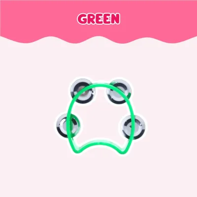 [SG Seller] Handheld Tambourines with 4 Jingle Bells / Mini Hand Bell Percussion / Musical Rhythm Instruments