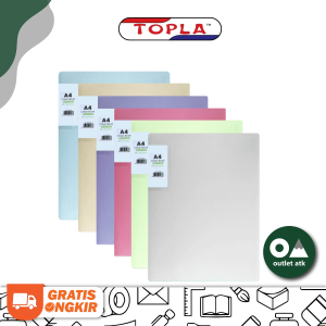 Clear Holder Document Keeper Topla A4 Pastel 60 Pockets