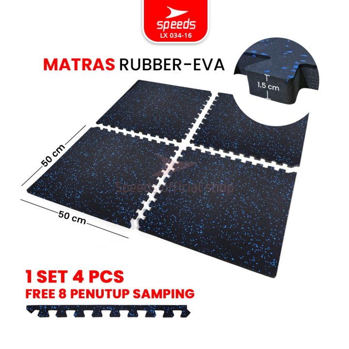 SPEEDS Matras Evamat Rubber-Eva Matras Gym Matras