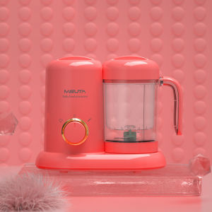 JustLiving 1Pc 4 In 1 Multifunction Baby Food Processor Steam Grind Cook Mix Blender Supplementary Food Machine Cooking Machine Mini Supplemental Food Processor Grinder Supplemental Food Tools