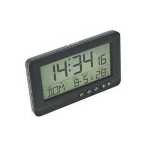 REGISTR LCD Display Electronic Alarm Clock Time/Date/Week/Temperature Soft Lighting Digital Alarm Clock Silent Mode Plastic Table Clock Student Use
