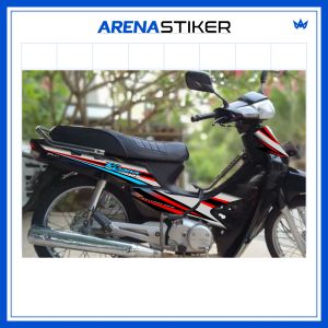 KIR09c Sticker Stiker Striping Honda Kirana 125 NCX Dream 125 Variasi Motif Racing Gradasi Retro Lz