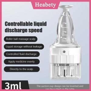 Heabety Sáu kim da đầu Applicator chất lỏng lược tóc rễ y học chải tóc cho tóc tăng trưởng huyết thanh dầu nuôi dưỡng hướng dẫn Massager
