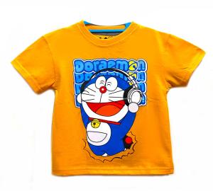 Baju Anak Laki Laki / Kaos Anak Doraemon Phone Orange 1 - 10 Tahun