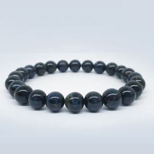 Blue Tiger-eye bracelet collection. Genuine natural and unheated gemstone with Certificate of Authenticity