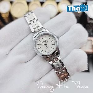 [MÃ GIẢM 50% DONGHALEI] Đồng Hồ Nữ Halei Dây Kim Loại Màu Trắng Bạc Đơn Giản Trẻ Trung - Đồng Hồ Thảo HH348TT1