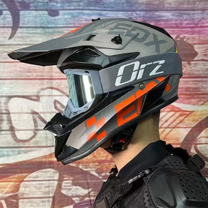 ORZ off-road helmet electric vehicle national standard helmet full ...