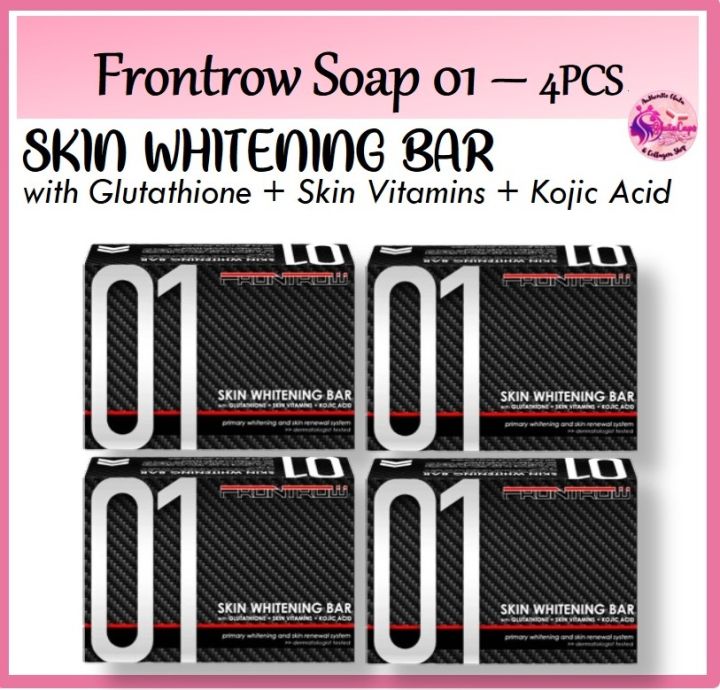 4PCS FRONTROW LUXXE SOAP 01 SKIN WHITENING SOAP BAR WITH