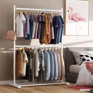 MIDORI  RACK (60X160X35) / RAK GANTUNG PAKAIAN / GANTUNGAN PAKAIAN / RAK GANTUNG BESI / STAND HANGER DOUBLE / STAND HANGER PORTABLE SHENAR