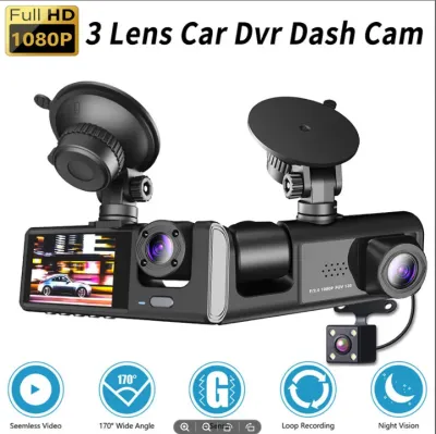 Dash Camera For Car with 1080P HD Night VisionCar View Camera Recorder Car DVR Driving Car Dashcam 3 Camera S1