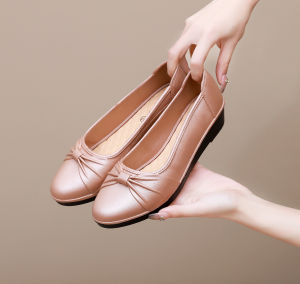 Free Shipping New Spring And Autumn Fashion Flats Low-Heeled WomenS Sandals Solid-Color Breathable And Comfortable For Mothers