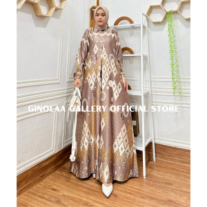 GAMIS TERBARU | GAMIS SILK PREMIUM | BUSUI FRIENDLY | MOTIF LAURA