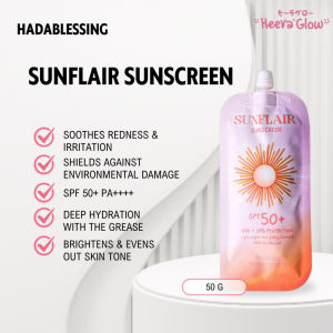 Heera Skin Sunflair Sunscreen SPF50 PA++++ No White Cast Lightweight Sunblock