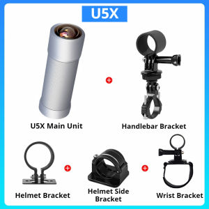 VSYSTO U5X 4K Action Camera support WiFi Taillight & Temp Display Rechargeable Sport Cam for Motorcycle & Bike