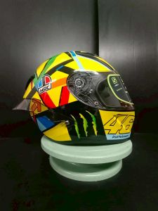 หมวกกันน็อค MRC  ลาย 46 Size L สีเหลือง รหัสสินค้า M391