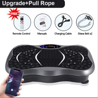 【COD】 Exercise Fitness Slim Vibration Machine 500W Trainer Plate Platform Body Shaper Remote Control with Resistance Bands Indoor fitness equipment suitable for exercise and weight loss