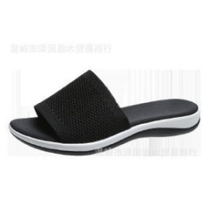 [Free Shipping] Summer Plus-Size Thick-Soled Slippers WomenS Shoes Lightweight  Platform Sandals One-Strap Beach Shoes