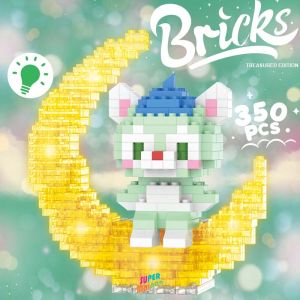 Mainan Glowing Lampu Seri Konstelasi Model DIY Blok Bangunan Bata Kit Bricks Bulan Anak Mainan Pendidikan
