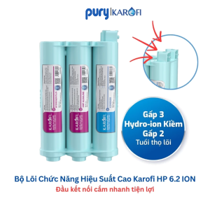 Cụm lõi chức năng hiệu suất cao Karofi HP 6.2 ION Mẫu Mới 2025 Bộ Khoáng Đúc Liền 6 Lõi Karofi Dành cho máy lọc nước RO UF Nano