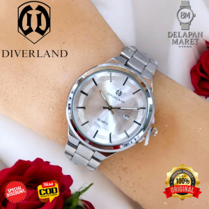 Jam Tangan Wanita Diverland Quartz Elegan Rose Gold — Desain Kristal Mewah Banyak Pilihan Warna DM43432