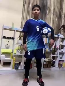 AE Childrens competition football uniform tight-fitting training suit running quick-dry clothing sports apparel for primary and secondary school students