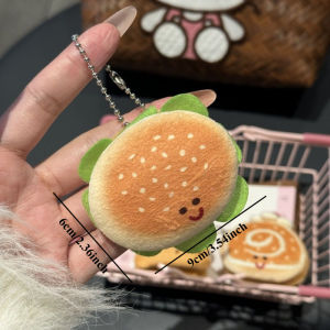 Bag Hanging Cute Cartoon Plush Bear Doll Pendant Advanced Sensory Bead Chain Keychain Decoration 