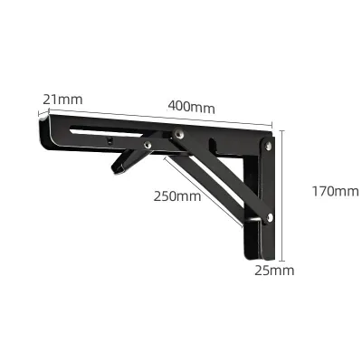 Giá đỡ gấp gọn bản lề gập cố định 3 góc bằng Inox giá đỡ bàn đựng đồ